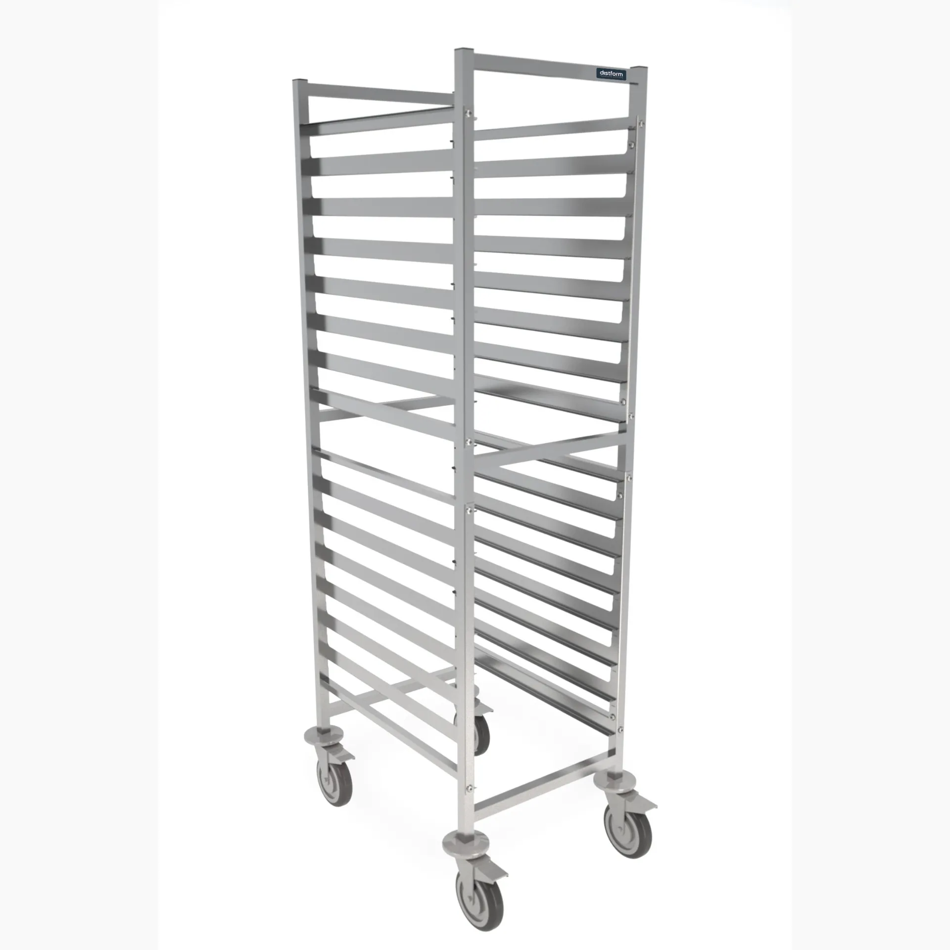 Chariot pâtissier pour plateaux 600x400 - Longitudinal