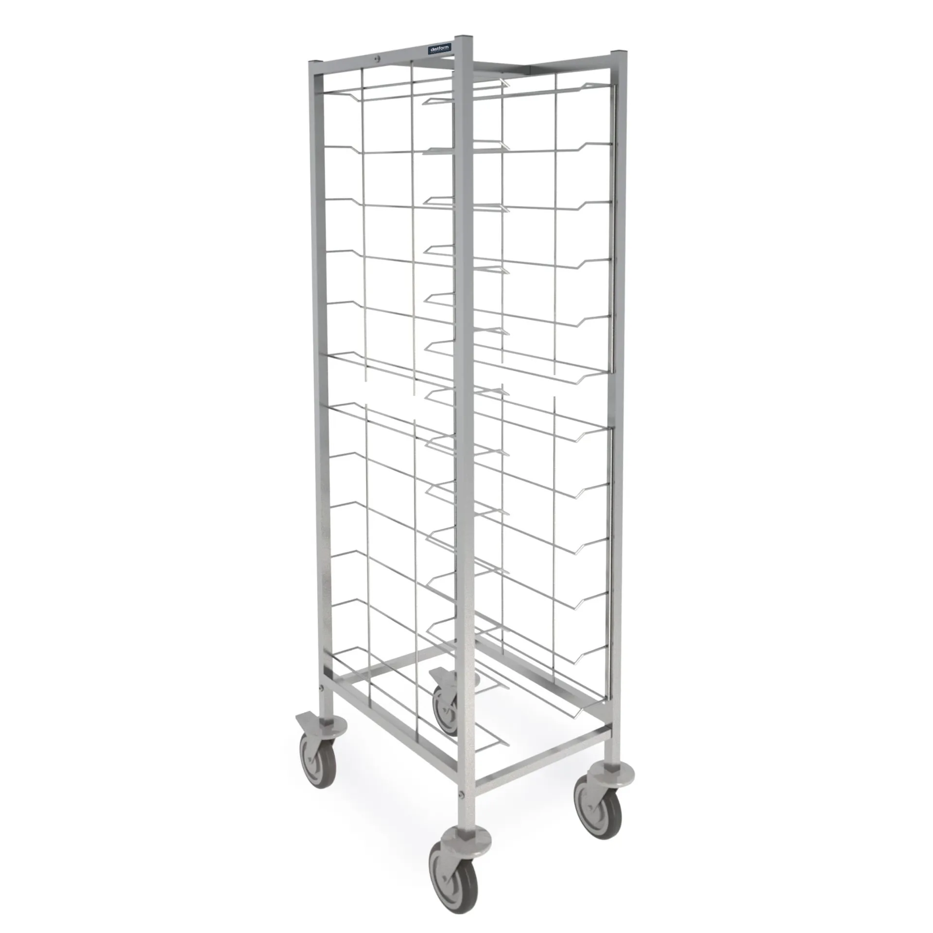 Chariot à plateaux simple ouvert 565x650x1720 (12 paires de glissières)