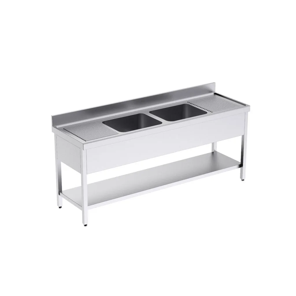 Bâti avec plonge 2000x600 et étagère