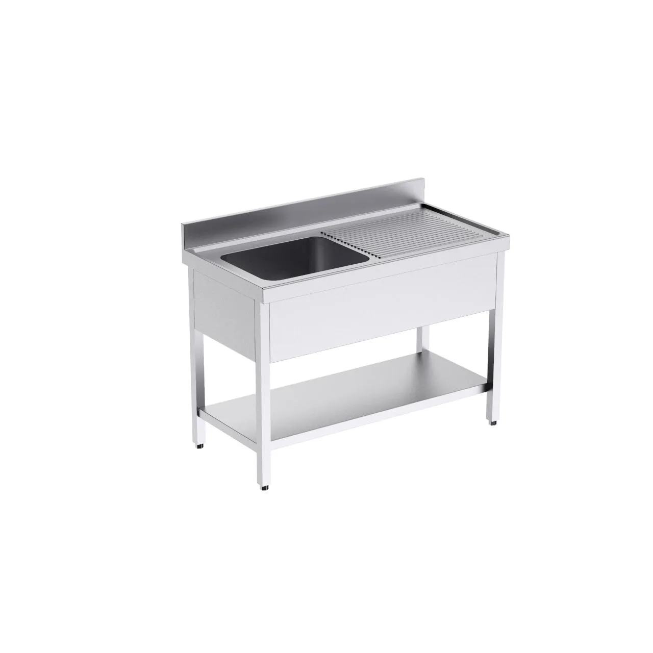 Bâti avec plonge 1200x550 à droite et étagère
