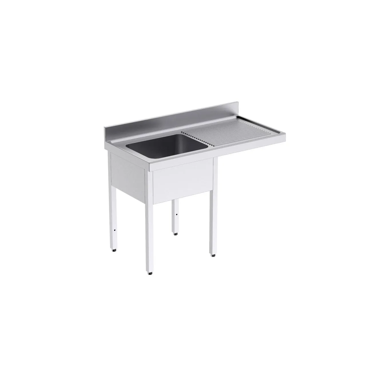 Plonge avec bâti 1400x600 D et espace pour lave-vaisselle