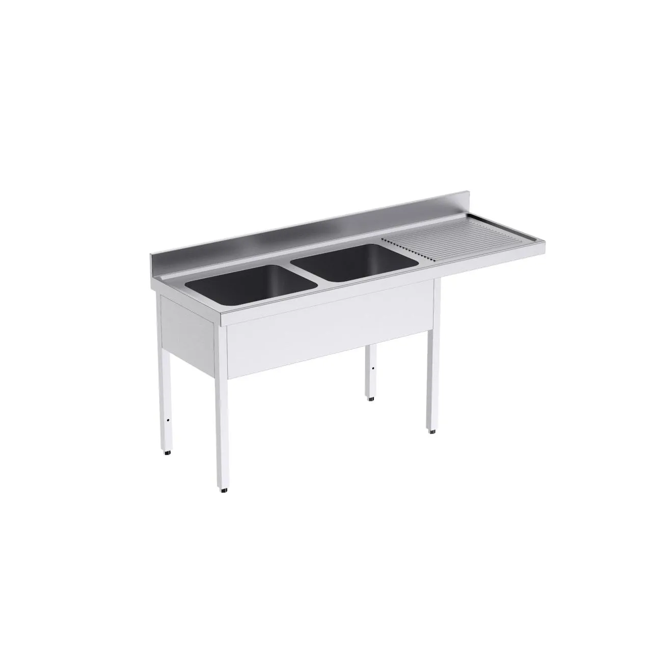 Plonge avec bâti 1800x600 D et espace pour lave-vaisselle