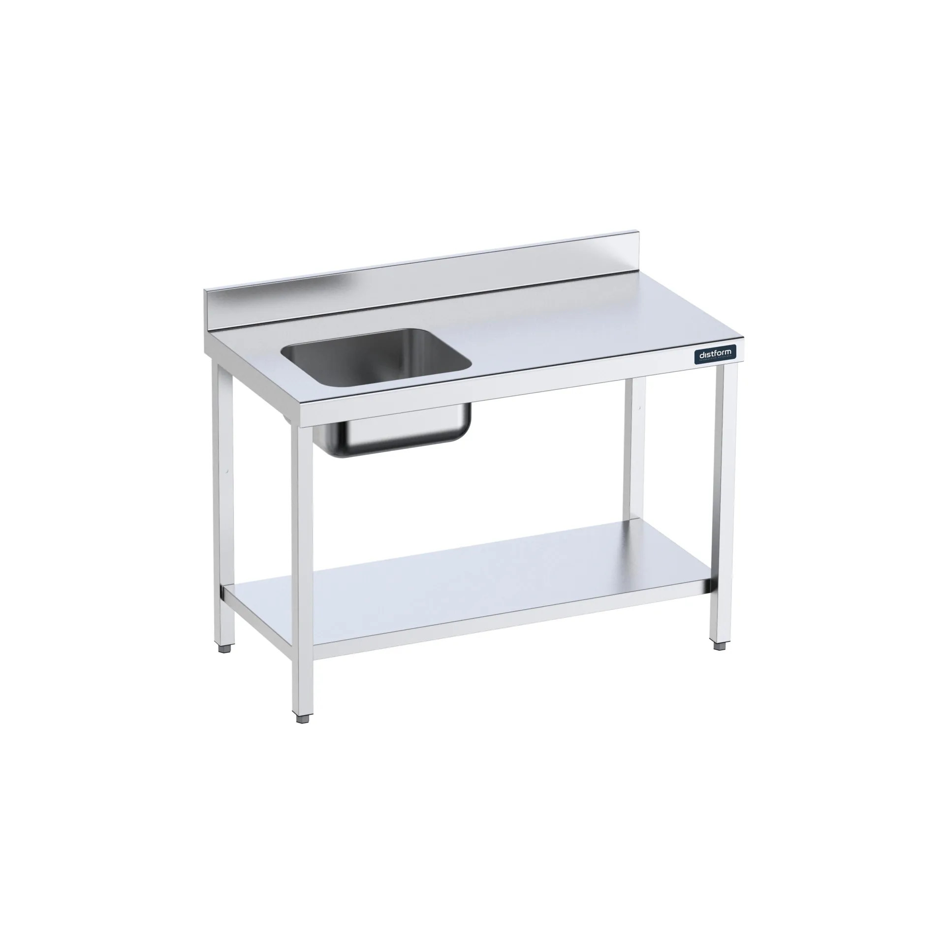 Table de 1000x700 avec bac G et étagère
