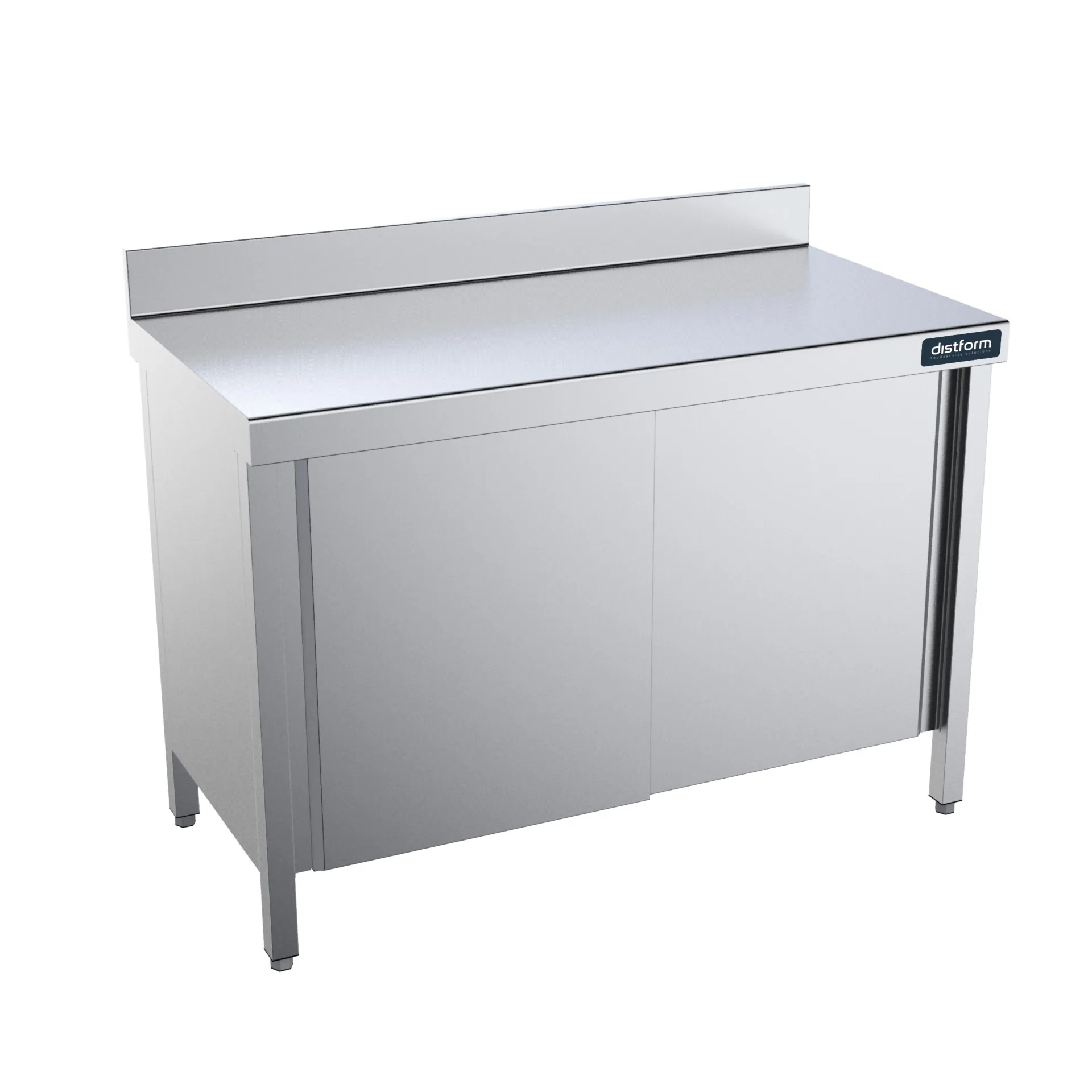 Table adossée avec portes 1200x500