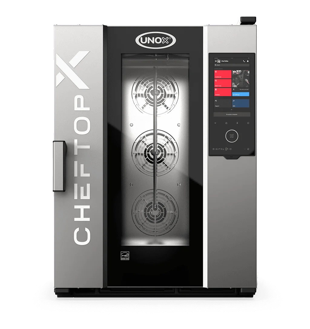 CHEFTOP-X Digital.ID COUNTERTOP 10 GN 1/1 Électrique - charnière droite - Viande grasse (PO)