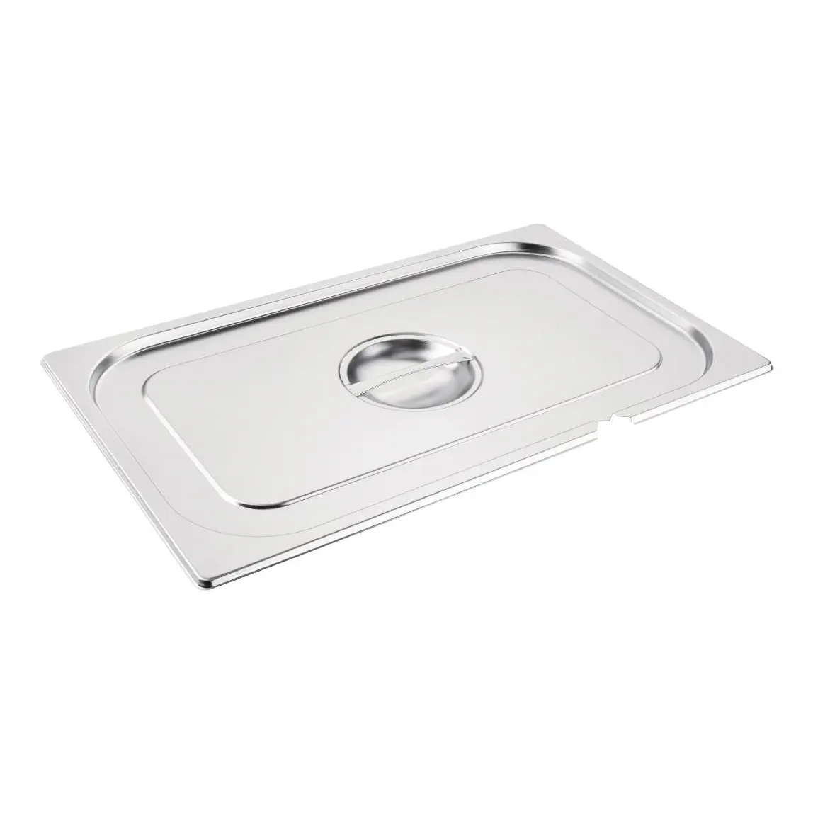 Couvercle inox GN 1/1 avec encoche Vogue
