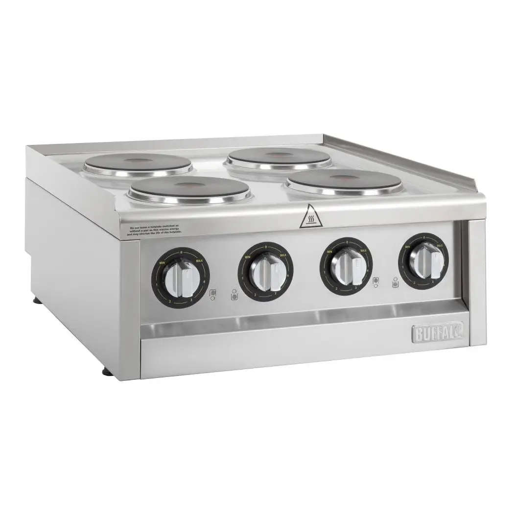 Table de cuisson électrique 4 feux Buffalo Série 600 