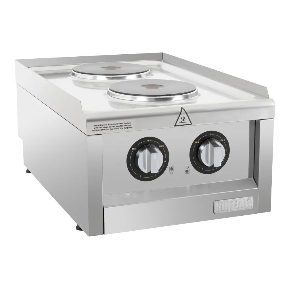 Table de cuisson électrique 2 feux Buffalo Série 600 