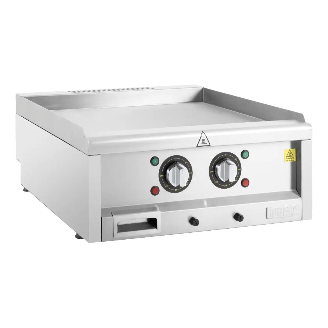 Plaque chauffante électrique double zone Buffalo série 600, 600 mm