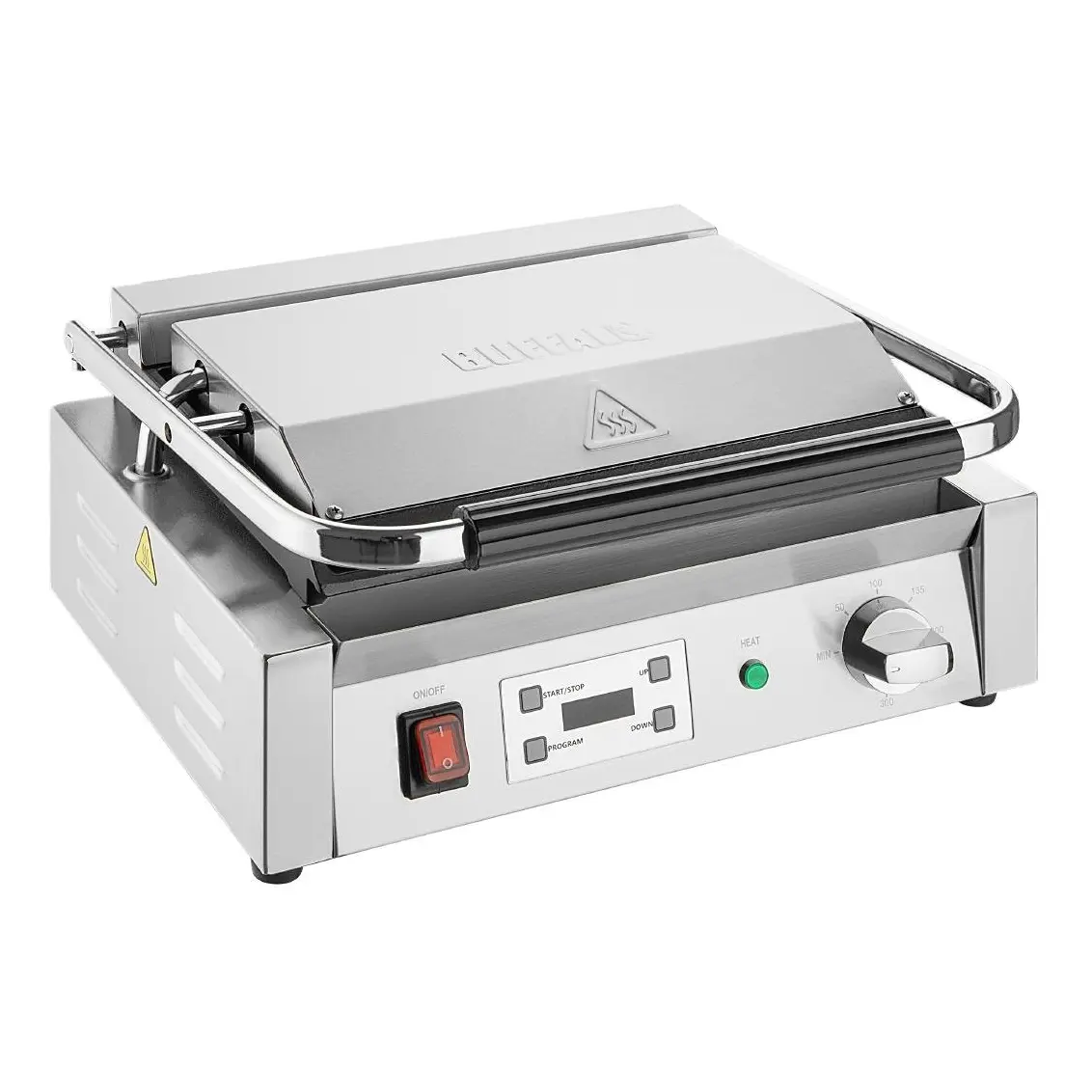 Gril de contact extra large Buffalo plaques rainurée/lisse