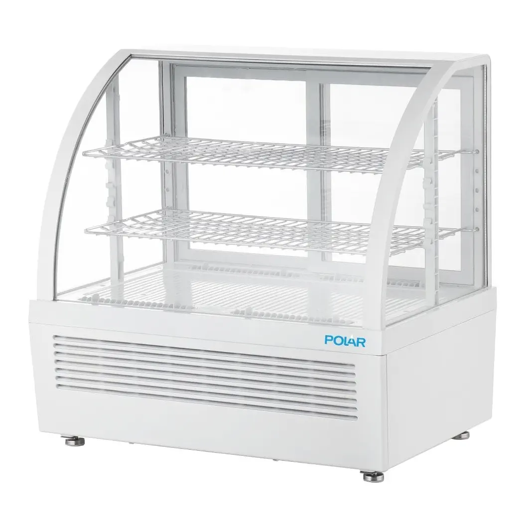 Vitrine réfrigérée de comptoir Polar série C blanche 100L