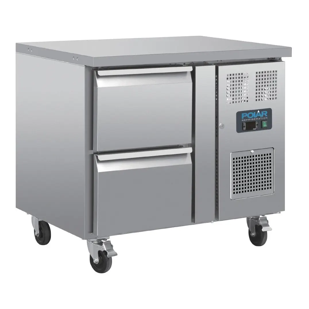 Table réfrigérée GN 1/1 ventilée 2 tiroirs Polar Série U