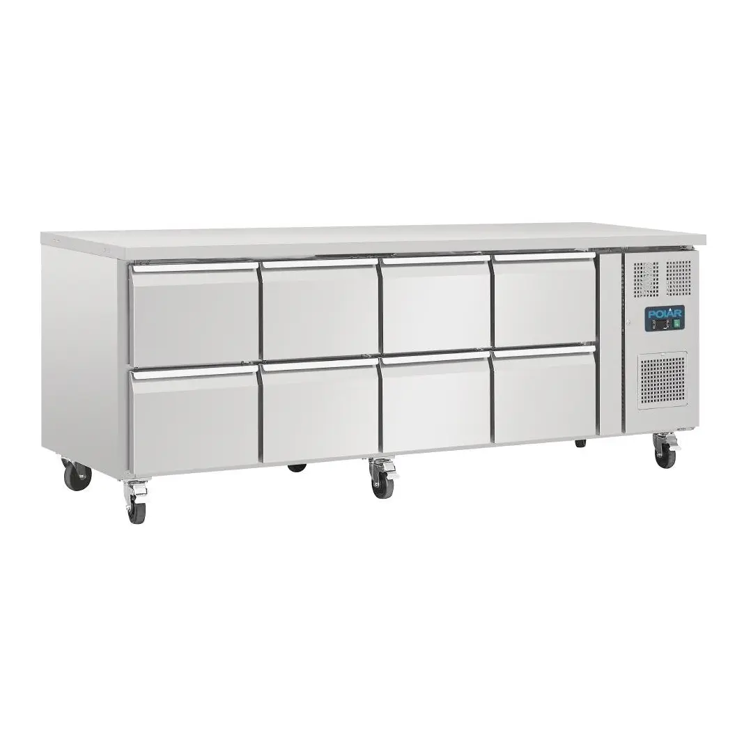 Table réfrigérée GN 1/1 ventilée 8 tiroirs Polar Série U