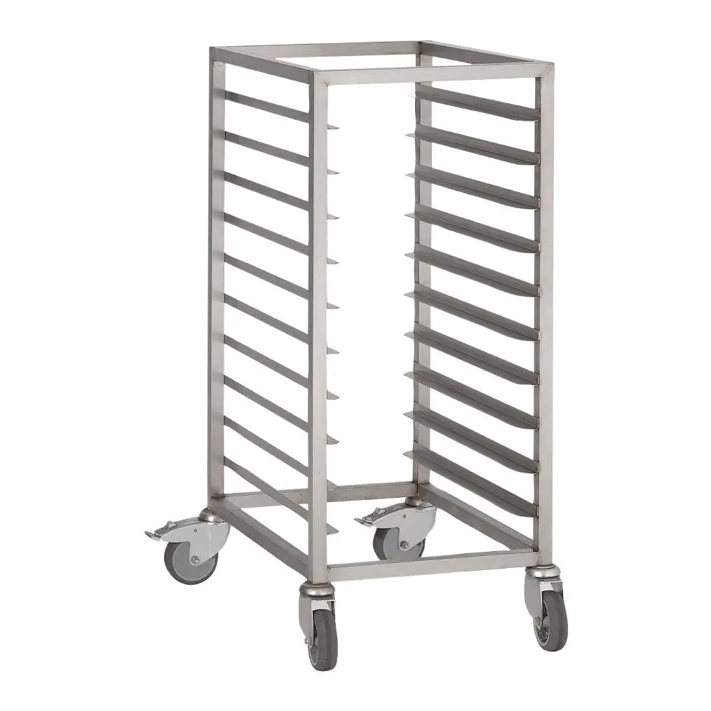 Chariot à glissières inox Gastro M GN 1/1 10 niveaux