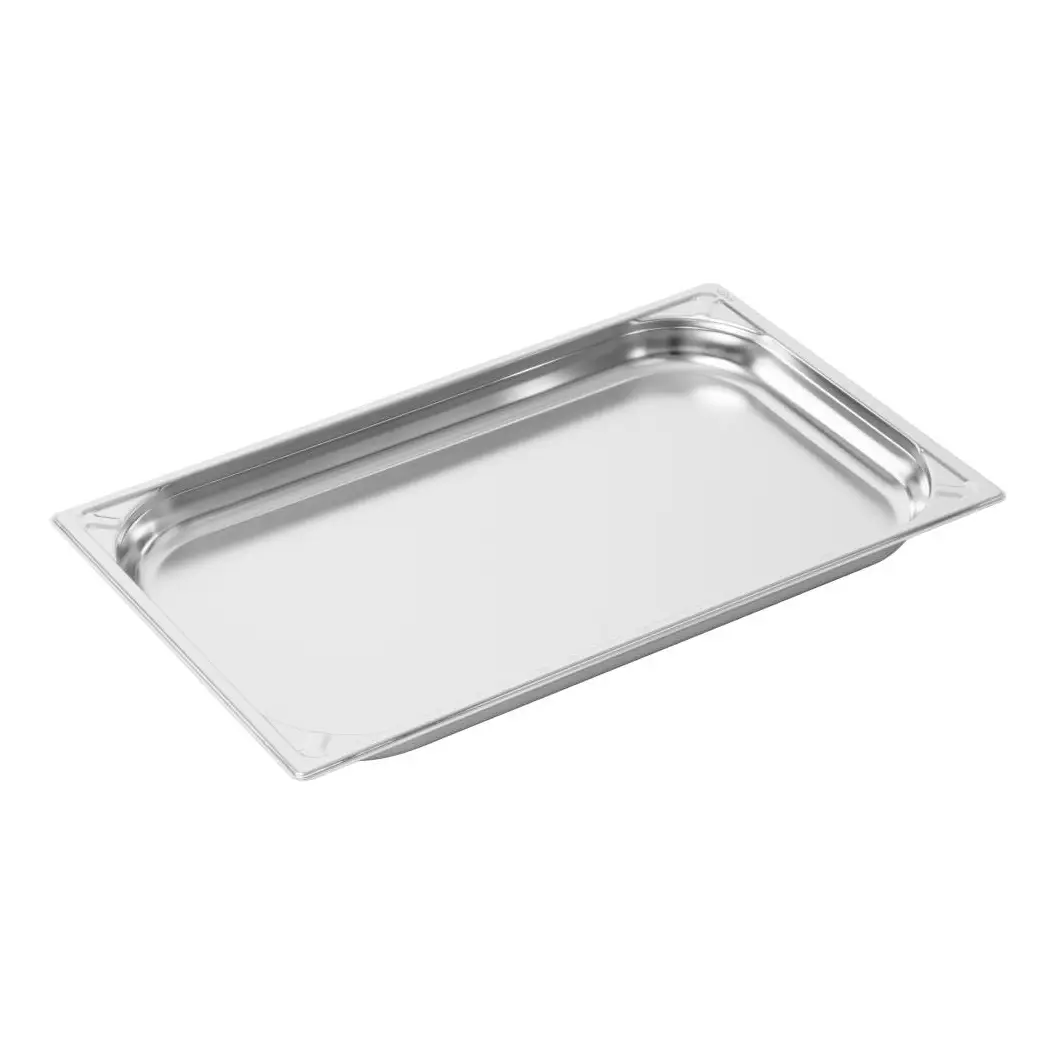 Bac inox 18/10 GN 1/1 professionnel Vogue 40mm