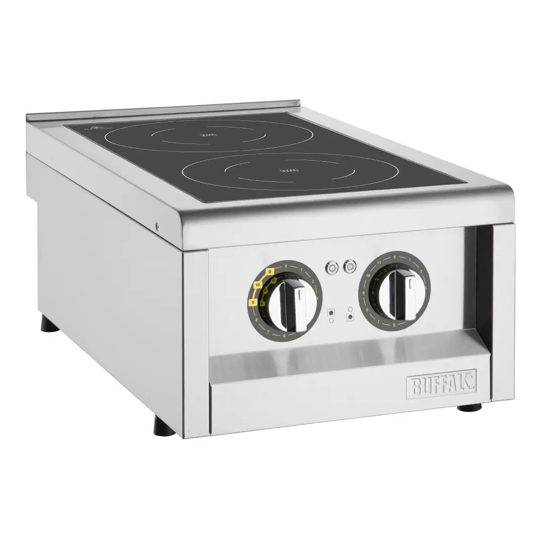 Plaque de cuisson à induction double zone Buffalo Série 600 3kW