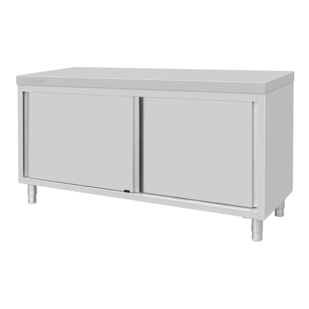 Armoire sur pieds en acier inoxydable Vogue 900x1800x600mm