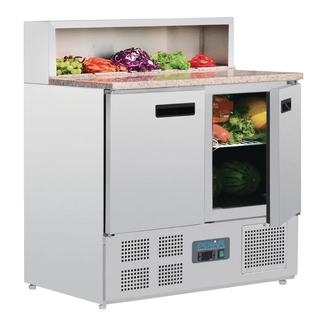 Comptoir de préparation réfrigéré à pizzas 288L Polar Série G
