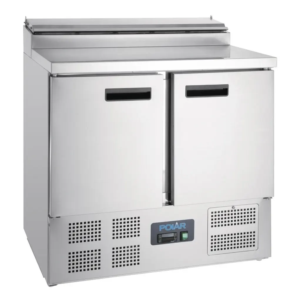Comptoir de préparation réfrigéré pizzas salades 254L Polar Série G