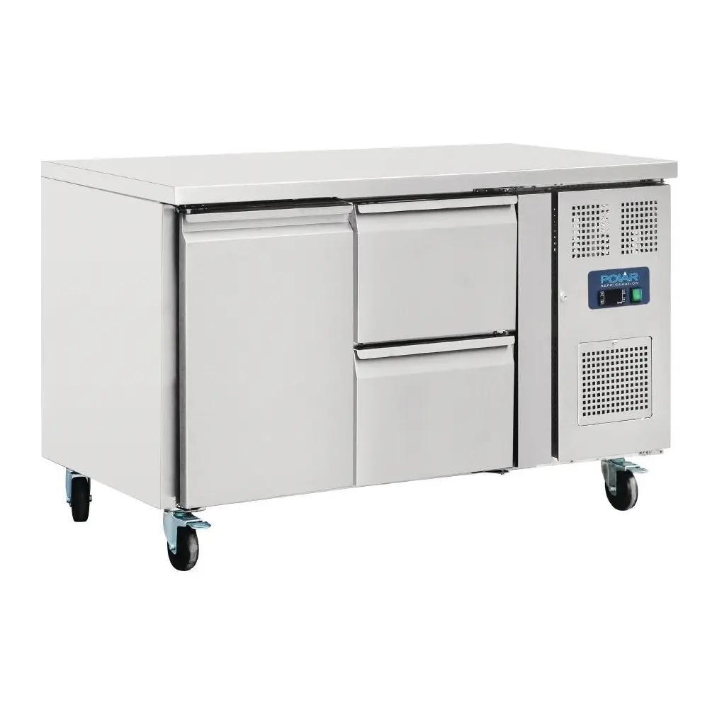 Table réfrigérée 1 porte 2 tiroirs 228L Polar Série U