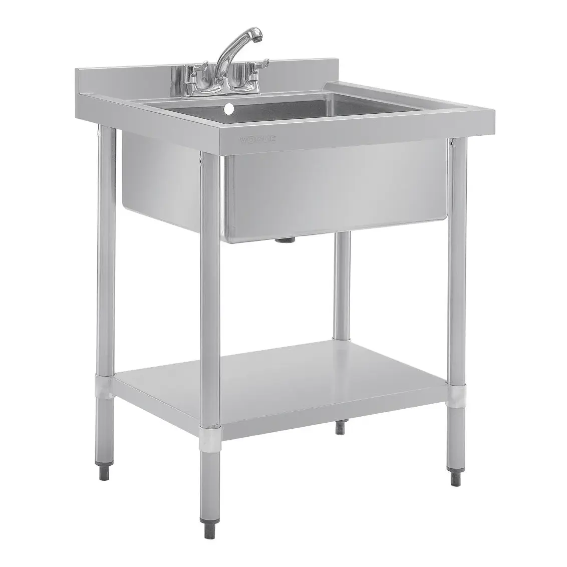 Plonge bac unique en acier inoxydable Vogue