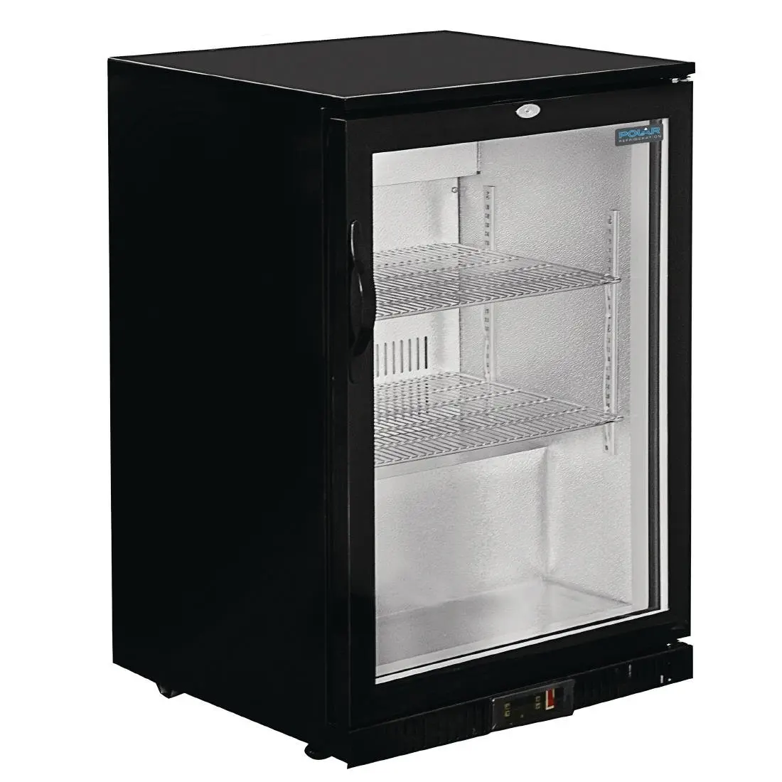 Arrière-bar une porte battante Polar Série G noir 138L