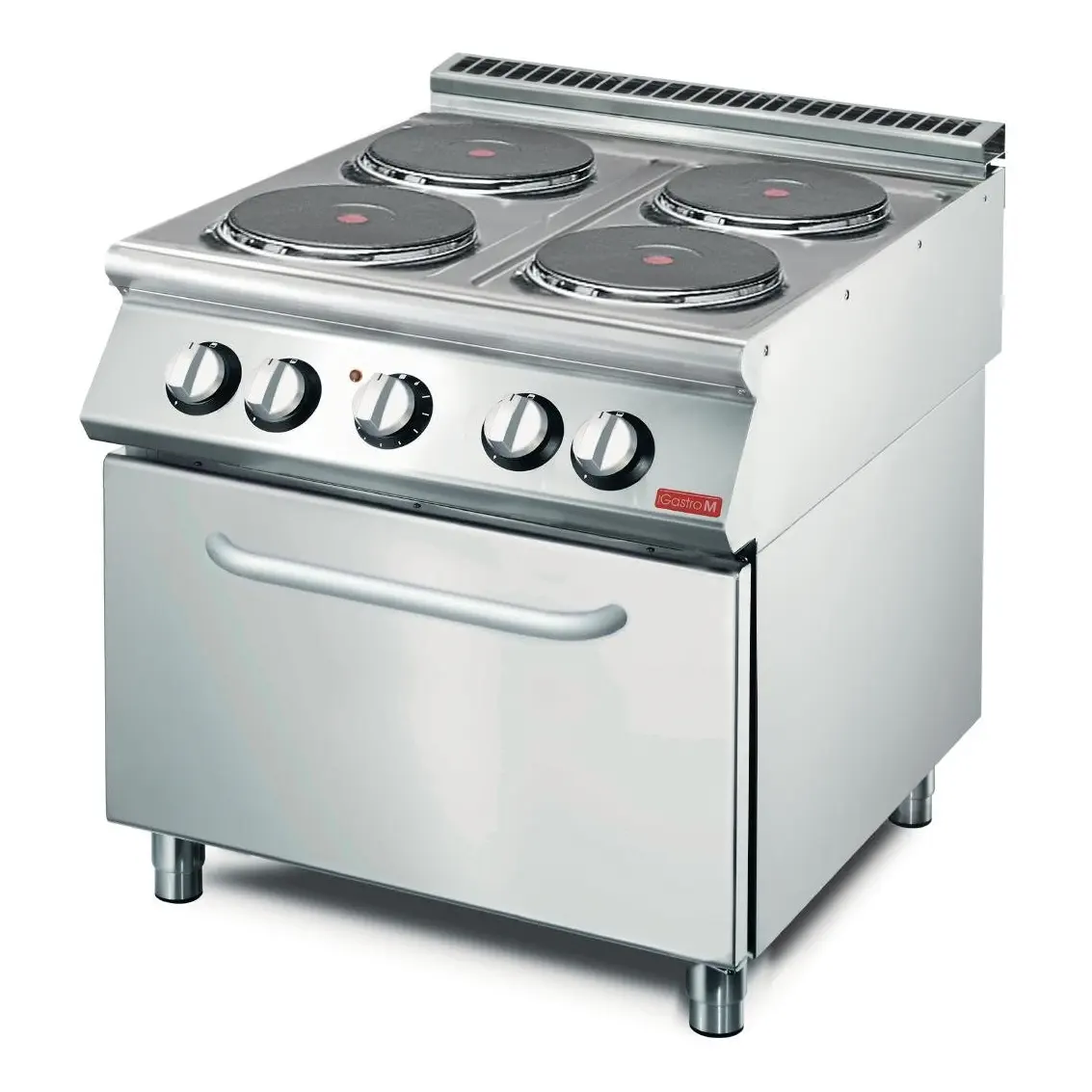 Fourneau électrique 4 plaques sur four électrique statique Gastro M 70/80 CFE