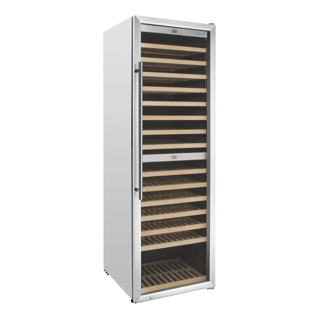Cave à vin bi-zone Polar Série G inox 172 bouteilles