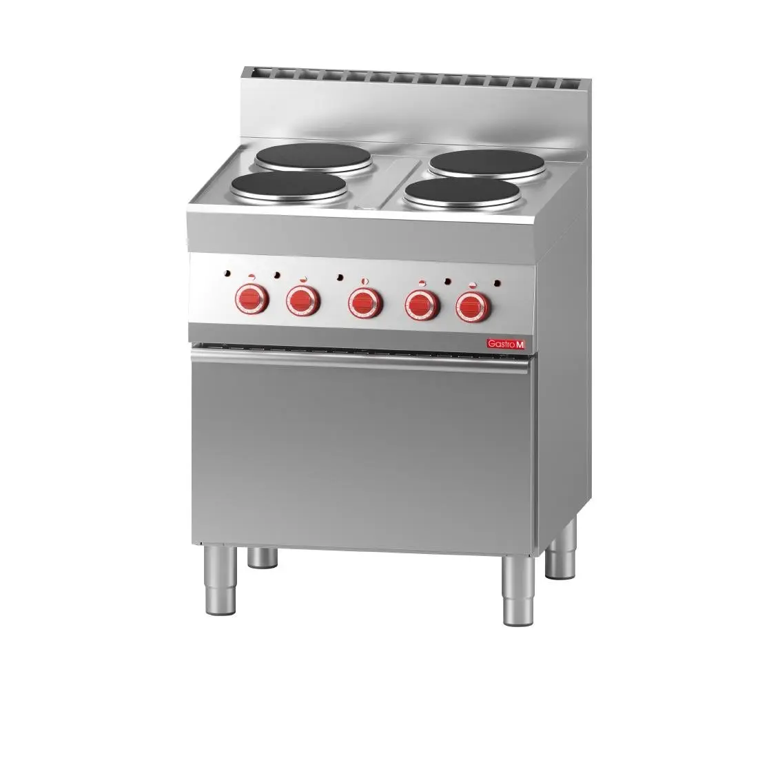 Fourneau électrique 4 plaques Gastro M 650 sur four électrique à convection