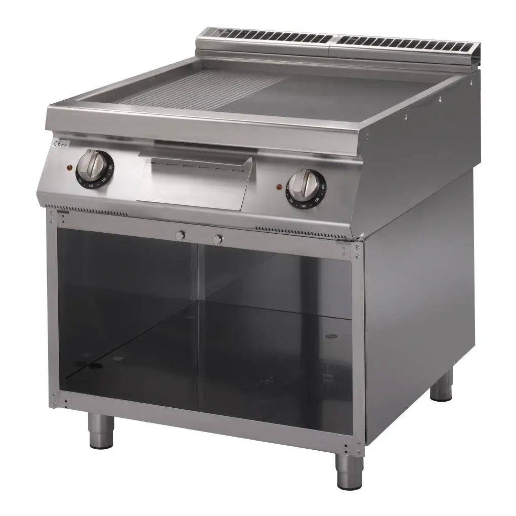 Plancha électrique plaque 2/3 lisse 1/3 rainurée GM70/80 FTRES Gastro M 700