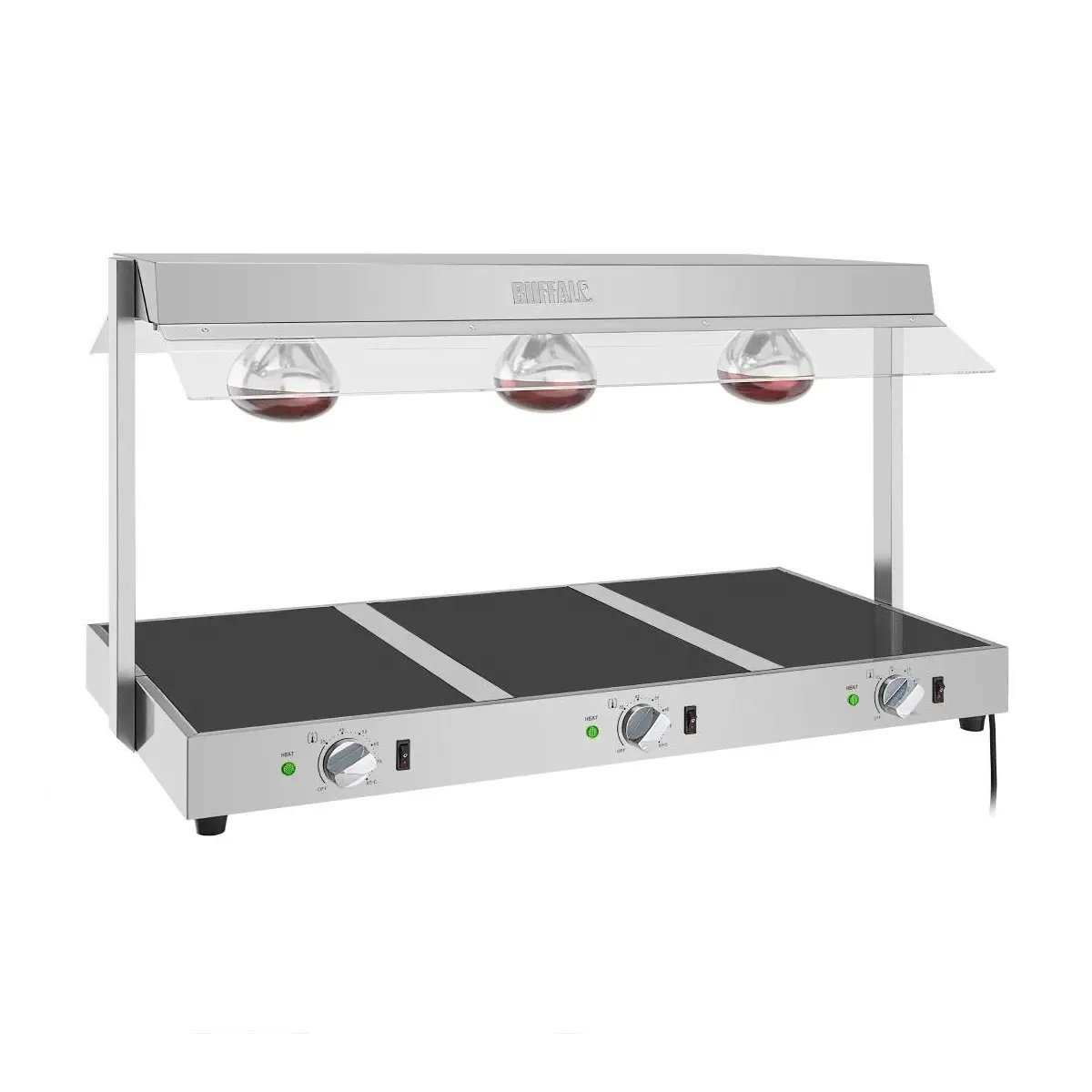 Portique chauffe-plat Buffalo 3x GN 1/1