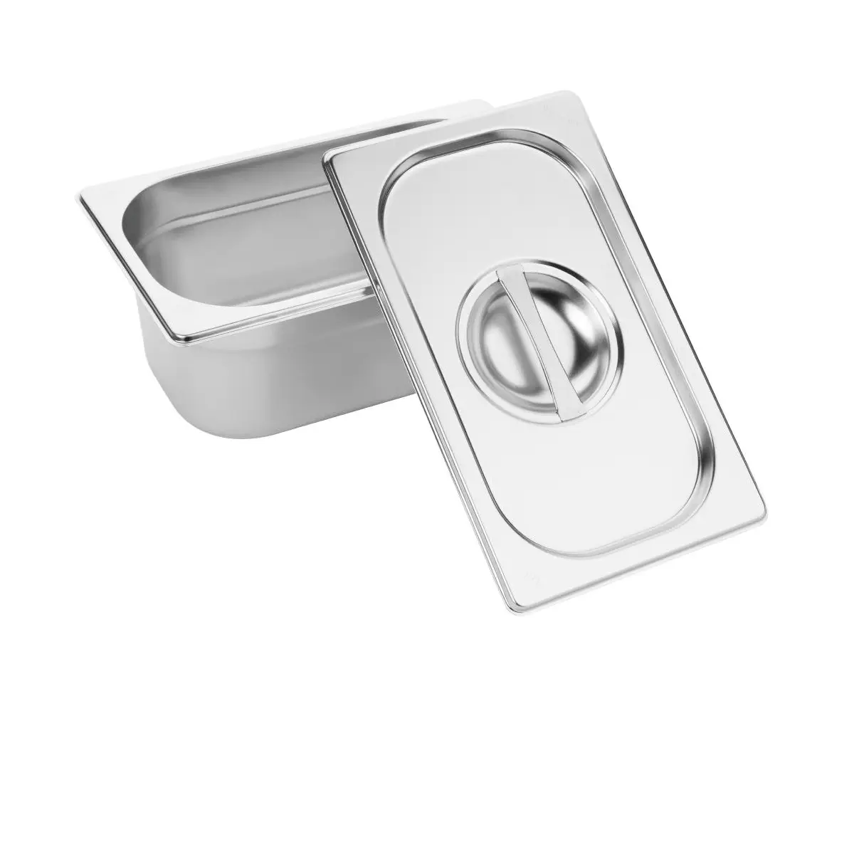 Lot de 6 bacs et couvercles GN1/9 Vogue