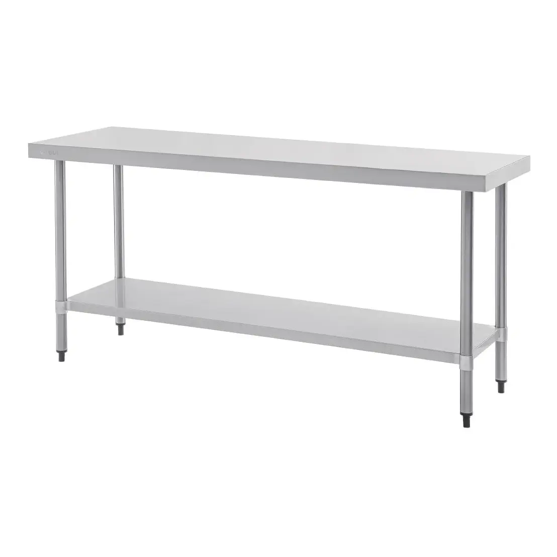 Table de préparation sans rebord en acier inoxydable Vogue 1800 x 600mm