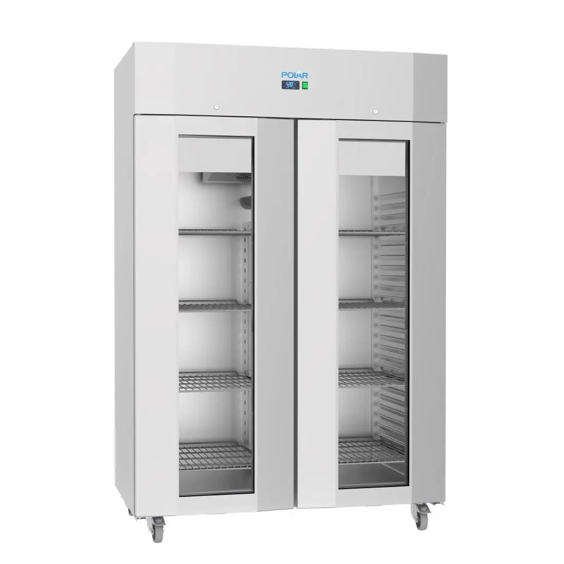 Vitrine réfrigérée positive double porte économe en énergie Polar Série U
