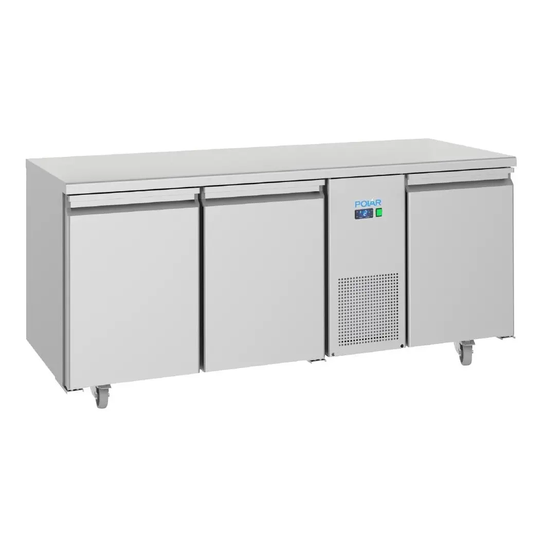 Table réfrigérée négative économe en énergie Polar Série U 3 portes 474L