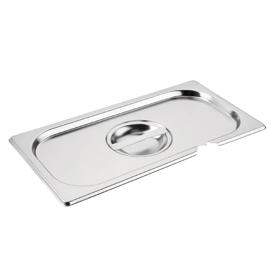 Couvercle inox GN 1/3 avec encoche Vogue