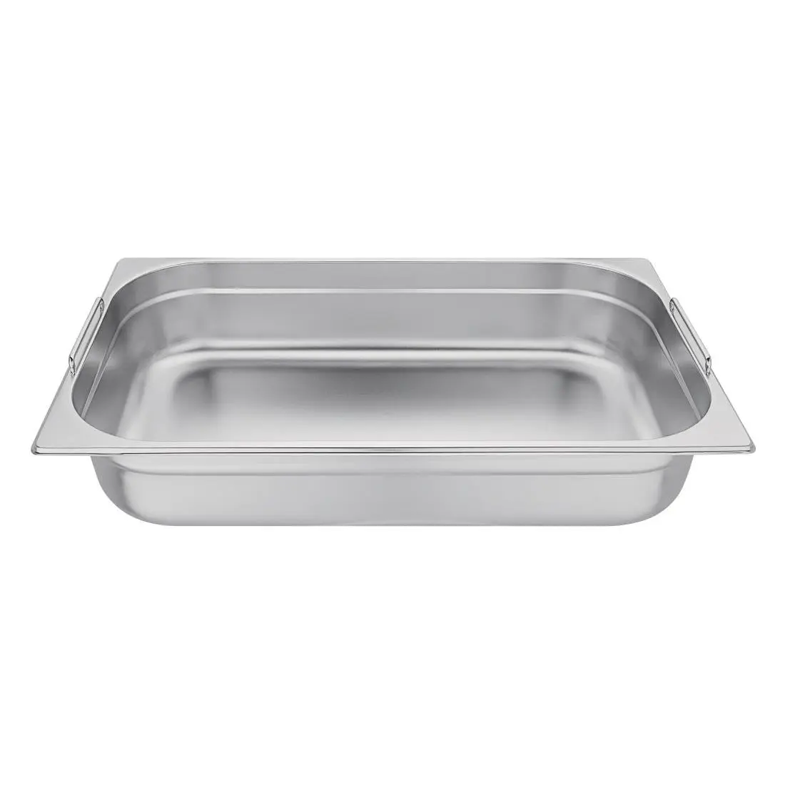 Bac GN 1/1 en inox avec poignées Vogue 100mm