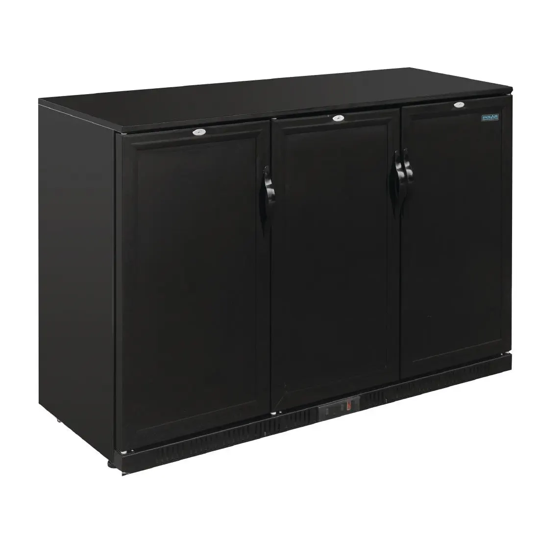 Arrière-bar trois portes pleines battantes Polar Séie G 900mm 330L