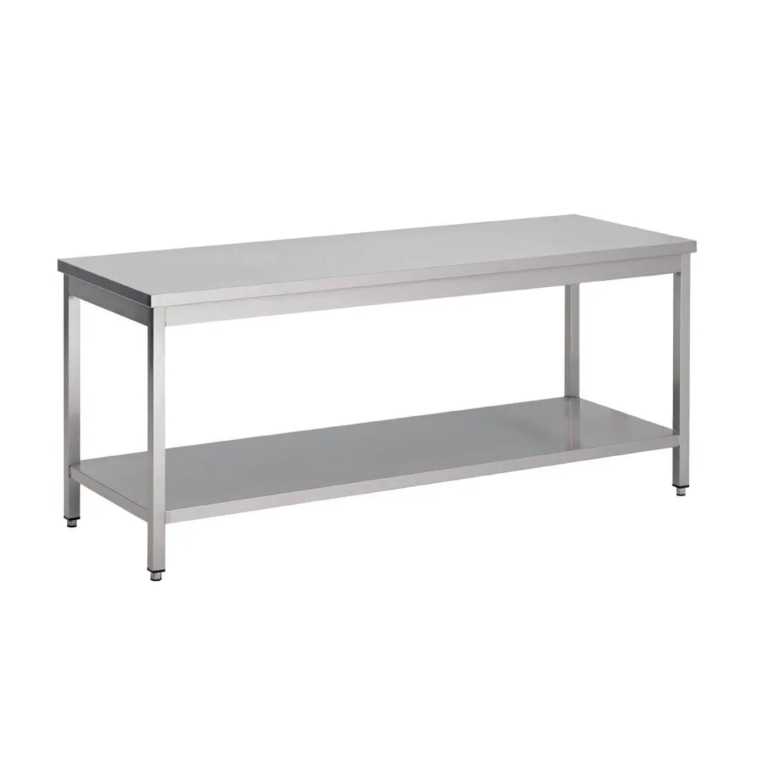 Table inox avec étagère basse Gastro M 700 x 600 x 850mm