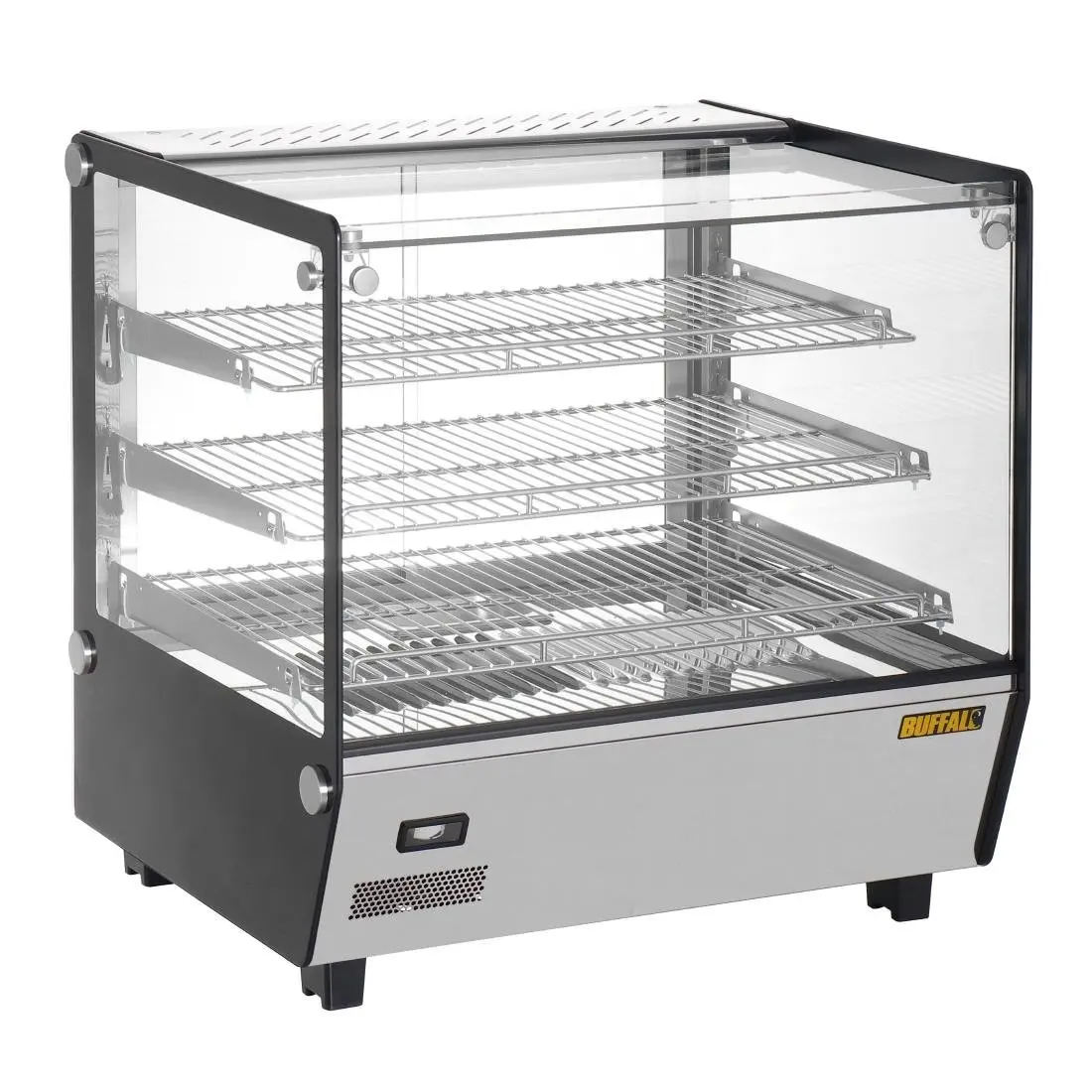 Vitrine chauffante de comptoir carrée Buffalo 120L