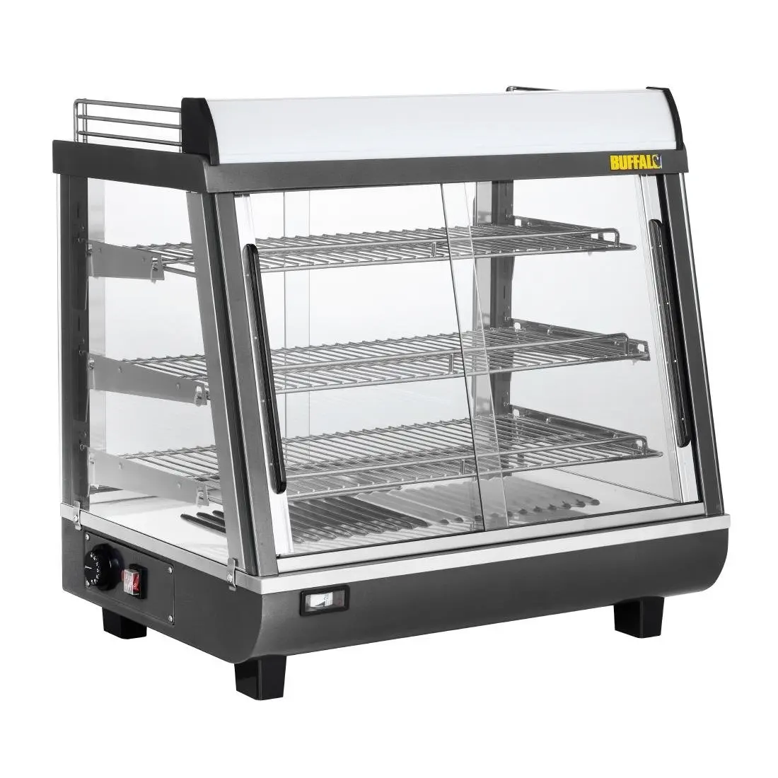 Vitrine chauffante portes avant et arriere Buffalo 96L