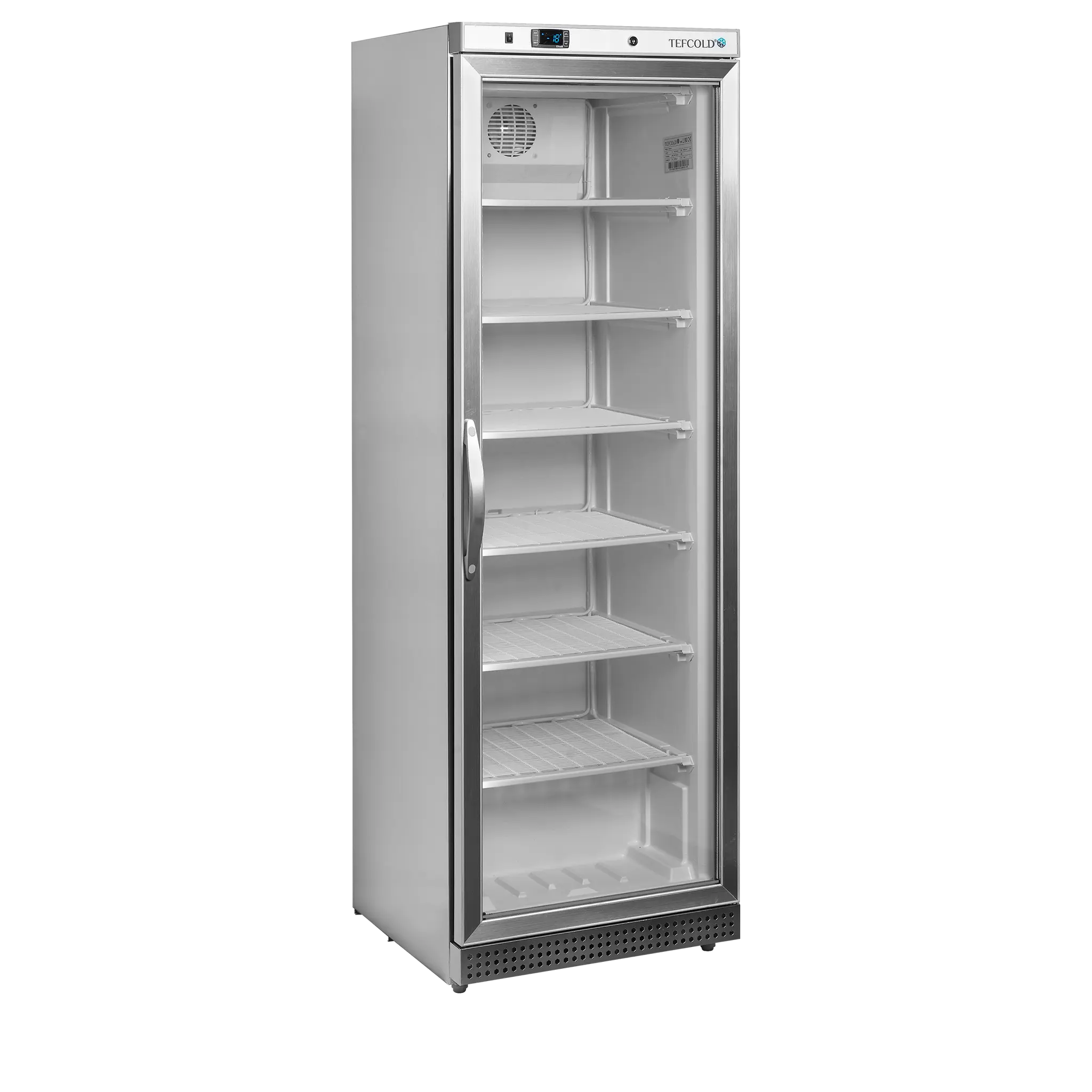 Armoire négative porte vitrée inox - froid statique 200 L