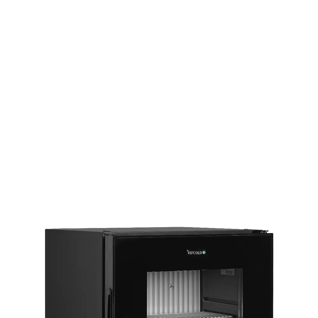 Mini-bar noir avec porte vitrée sans cadre 29 L