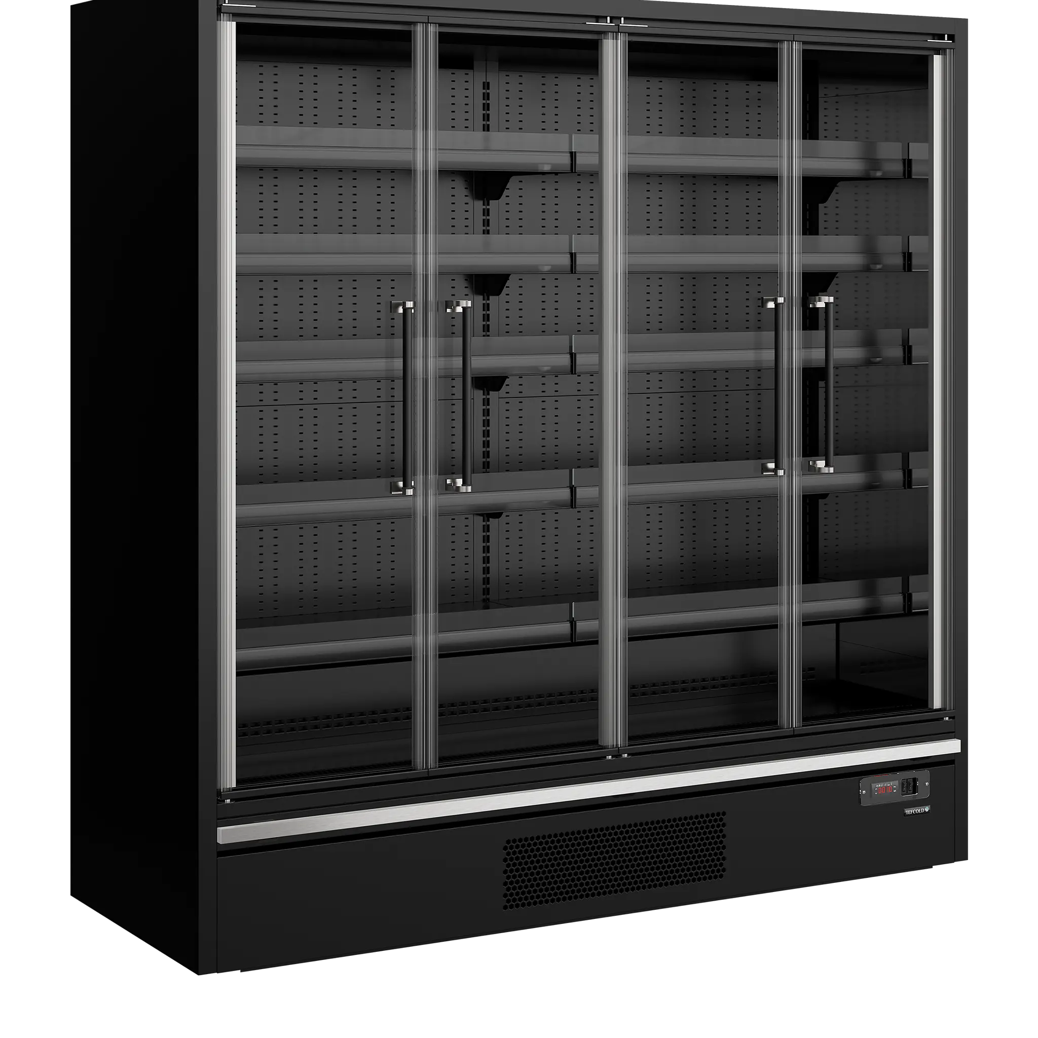 Vitrine réfrigérée pour supermarché 4 portes vitrées battantes 2165 L