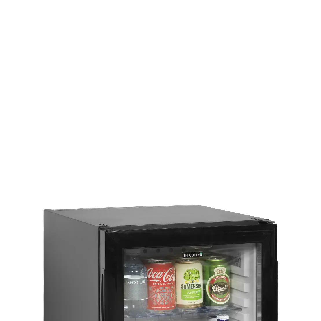Minibar à porte vitrée pour la mise en valeur des produits 27 L