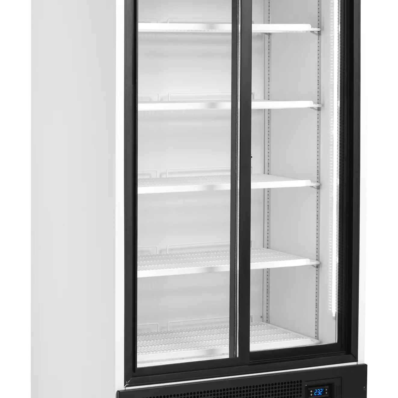 Armoires à boissons 2 portes coulissantes avec bandeau lumineux