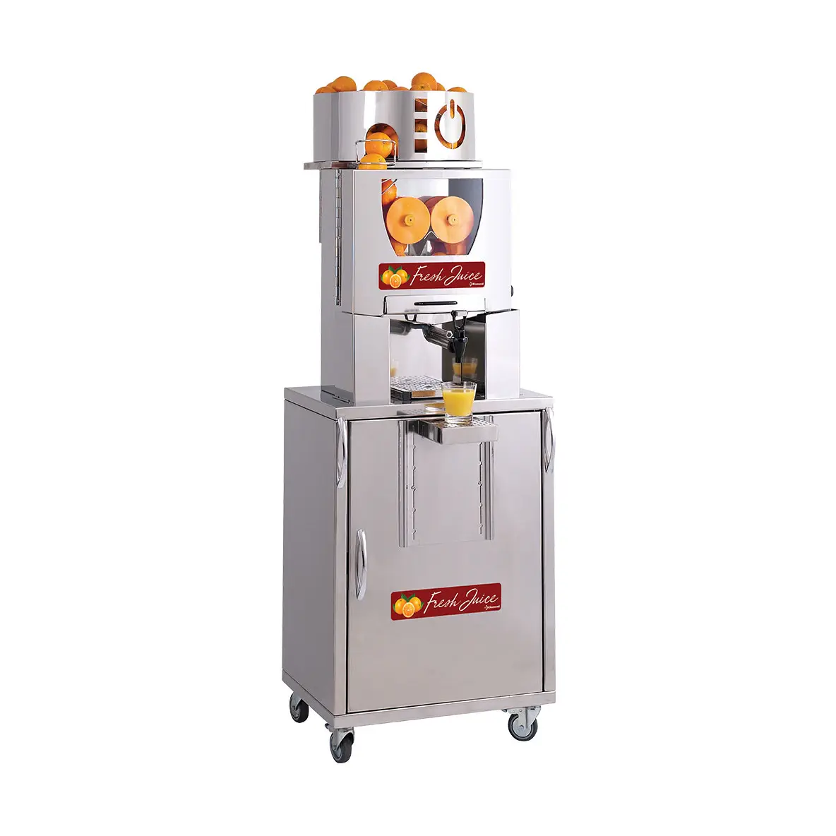 Presse-agrumes automatique - self-service - sur meuble