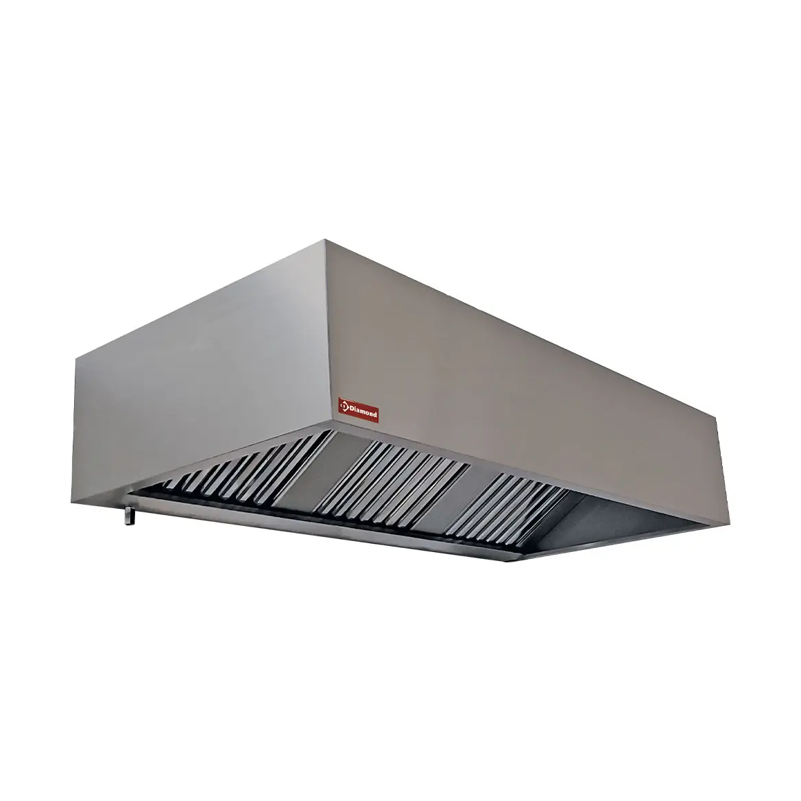 Hotte murale 6 filtres labyrinthes 500x500 mm - 4000 x 950 mm