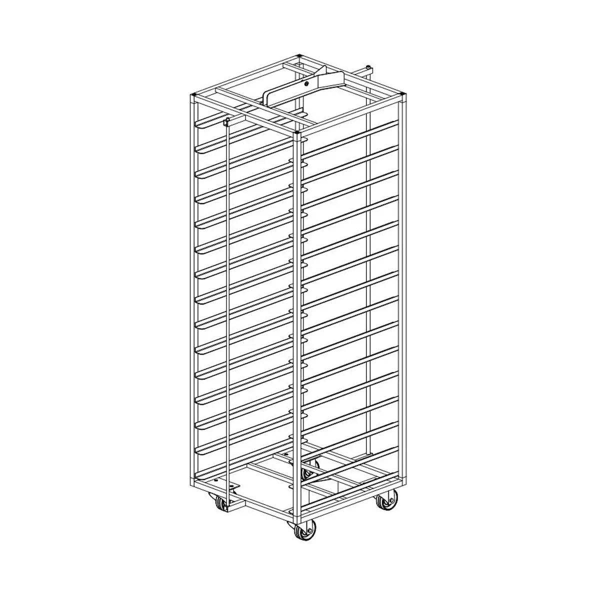 Chariot inox pour four rotatif .../5E-L & ...5G-F