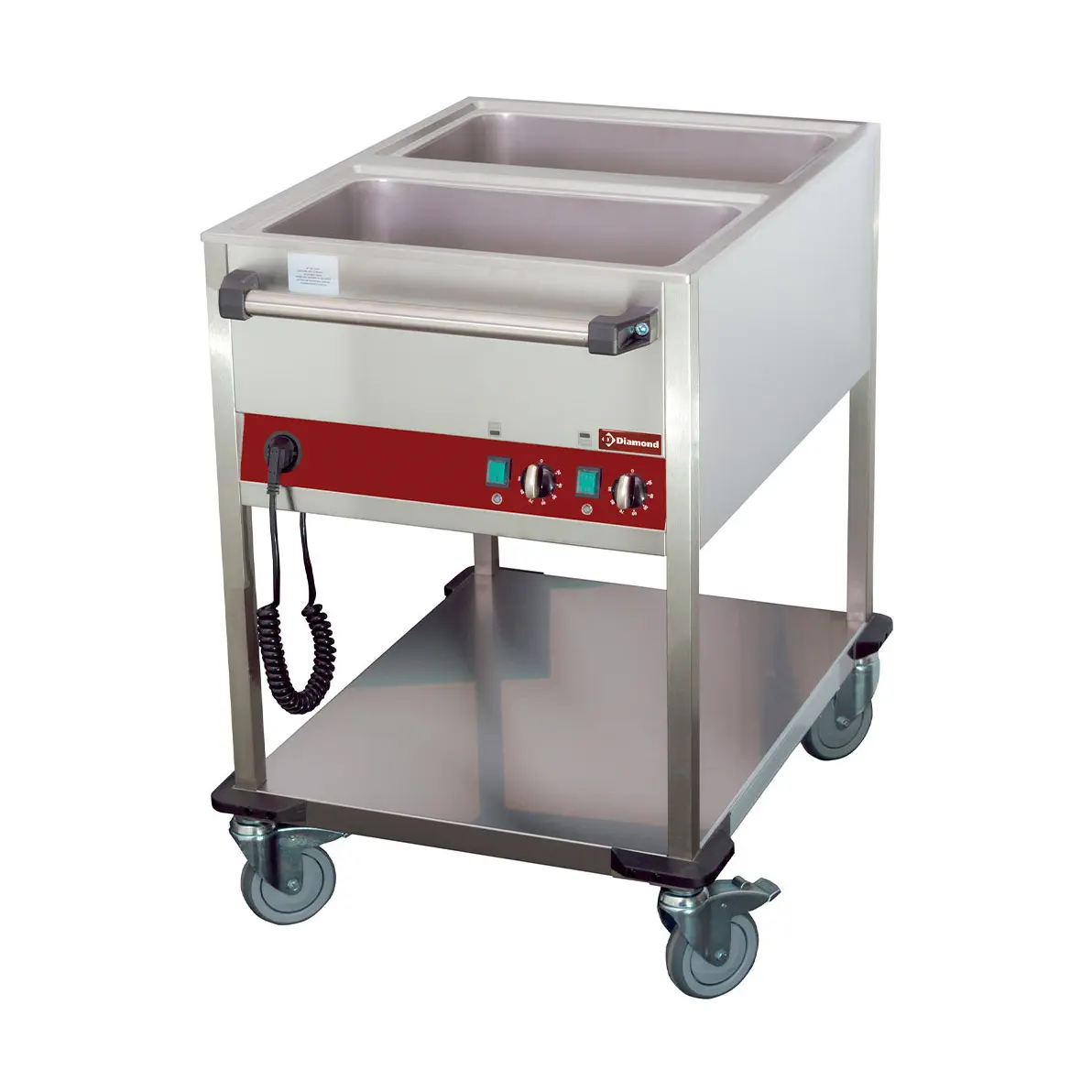 Chariot thermique 2 GN 1/1 - h 150 mm, 2 températures